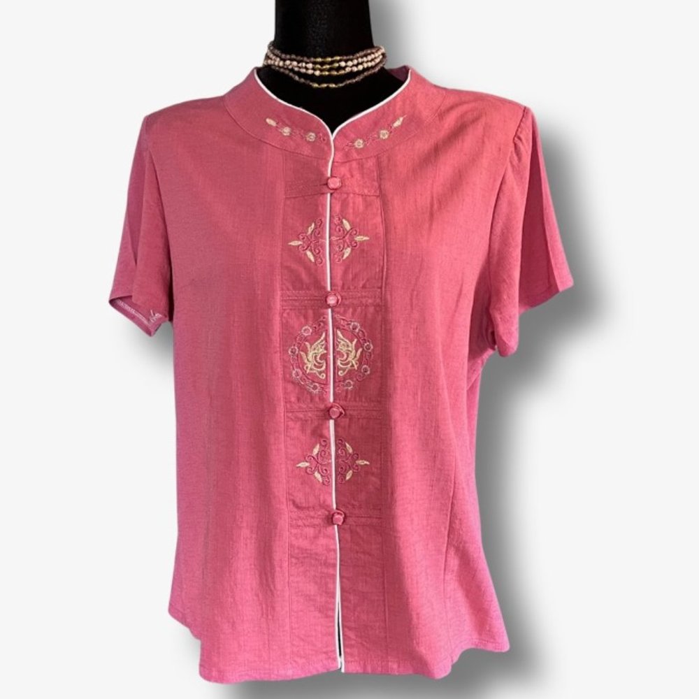 YUXIN Button-Down Blouse